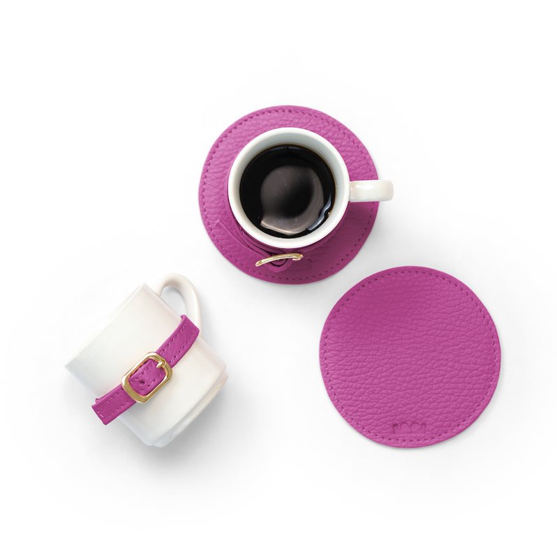 Set of Coffee Cups and Coasters